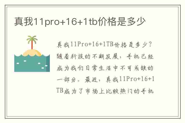 真我11pro+16+1tb价格是多少